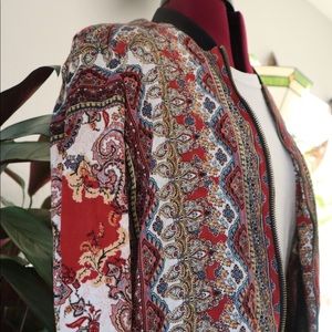 Bomber jacket with vintage design